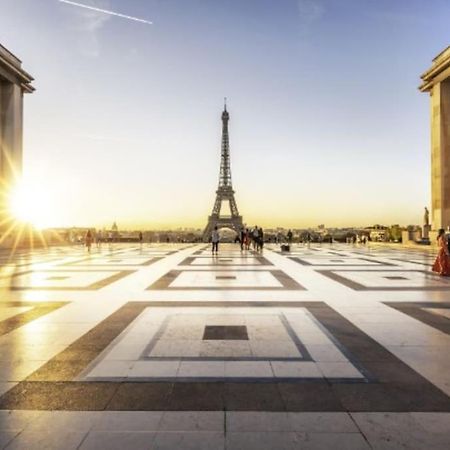 Tour Eiffel Terrasse Vue Seine Leilighet Paris Eksteriør bilde