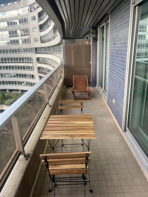 Tour Eiffel Terrasse Vue Seine Leilighet Paris Eksteriør bilde